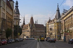 Images Dated 20th June 2009: Regele Ferdinand Street, Cluj Napoca, Transylvania, Romania, Europe