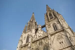 Images Dated 14th October 2010: Regensburg Cathedral dedicated to St. Peter, UNESCO World Heritage Site
