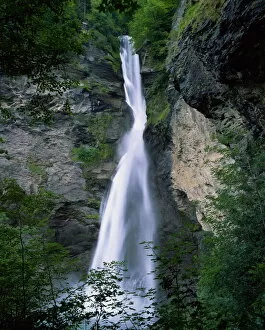 The Reichenbach Falls, where Sherlock Holmes met his death, Meiringen, Bern
