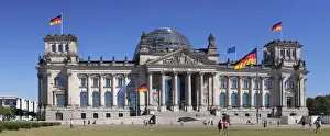 Parliament Building Prints: Reichstag Parliament Building, The Dome by Norman Foster architect, Mitte, Berlin