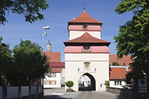 Nordlingen Prints: Reimlinger Tor gate, Nordlingen, Romantic Road, Bavarian Swabia, Bavaria, Germany, Europe