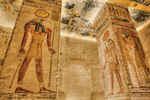 Relief Prints: Relief of God Thoth, Tomb of Rameses V and VI