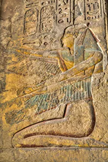 Hieroglyph Prints: Relief of the Goddess Isis, Tomb of Ramses III, KV11, Valley of the Kings
