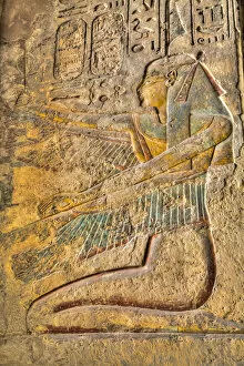Closeup Gallery: Relief of the Goddess Isis, Tomb of Ramses III, KV11, Valley of the Kings