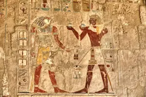 Hieroglyph Prints: Reliefs, Chapel of Anubis, Hatshepsut Mortuary Temple (Deir el-Bahri)