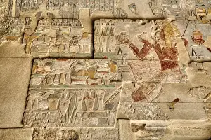 Hieroglyph Prints: Reliefs, Sanctuary of Amun-Re, Hatshepsut Mortuary Temple (Deir el-Bahri)