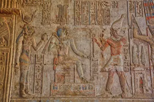 Ancient Ruins Prints: Reliefs, Temple of Opet, Karnak Temple Complex