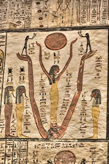Reliefs, Tomb of Ramses V and VI, KV9, Valley of the Kings, UNESCO World Heritage Site