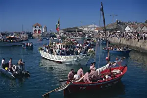 Minho Prints: Religious procession at sea, Romaria de Seniora d Agonia, Viana do Castelo