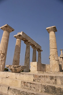 Aegina Prints: Remaining Doric columns of the Temple of Aphaia
