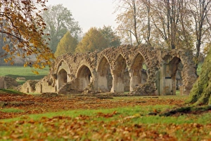 Remains Gallery: The remains of the 13th century Hailes Abbey, Gloucestershire, England, UK