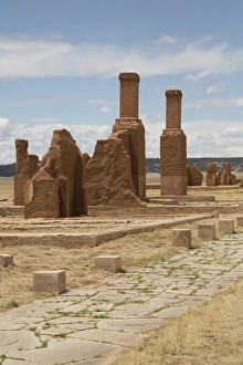 Adobe Prints: Remains of buildings at Fort Union National Monument