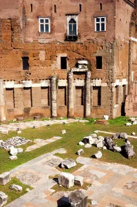 Classical Prints: Remains of Forum of Augustus, Side porticoes