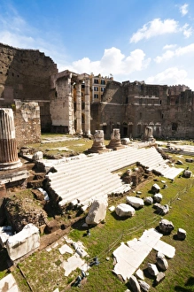 Roman Civilization Prints: Remains of Forum of Augustus with the Temple of Mars Ultor