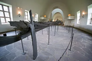Oslo Prints: Remains of Tune Viking ship excavated from Oslofjord, Vikingskipshuset
