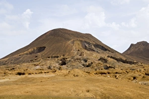 Remains of volcano near Calhau, Sao Vicente, Cape Verde Islands, Africa