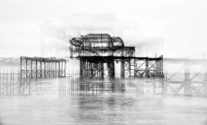 Aesthetics Prints: Remains of the West Pier in Brighton