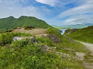 Dutch Prints: Remains of World War II bunker abandoned in Unalaska located in Alaska