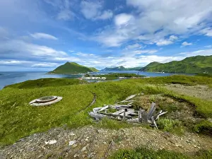 Dutch Prints: Remains of World War II gun emplacement in Dutch Harbor