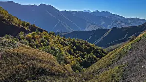 Terrain Prints: Remote mountain scenery showcases hilly terrain