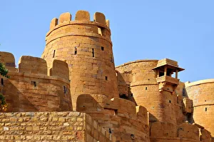 Ramparts Prints: Remparts, towers and fortifications of Jaisalmer, Rajasthan, India, Asia