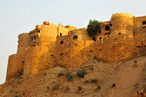 Ramparts Prints: Remparts, towers and fortifications of Jaisalmer, Rajasthan, India, Asia