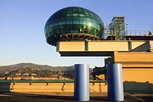 Urban Environment Prints: Renovation by the architect Renzo Piano of the test track on roof of the Lingotto building that was an automobile