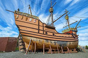 Voyages Prints: Replica of historic ship, Nao Victoria Museo