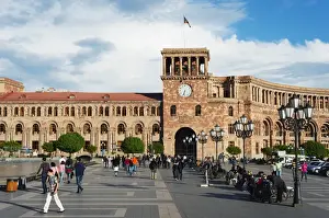 Government Building Prints: Republic Square, Government of the Republic of Armenia building, Yerevan, Armenia