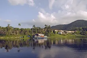 Pinar Del Rio Prints: Reservoir in the mountain community and tourist centre of Las Terrazas