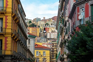 Daily Prints: Residential Buildings fill the hills surrounding Naples, Campania, Italy