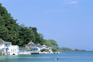 Port Antonio Prints: Residential houses near Blue Lagoon