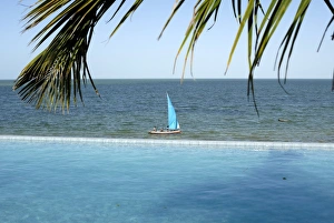 Swimming Pools Prints: Resort, Vilanculo Beach, Mozambique, East Africa, Africa