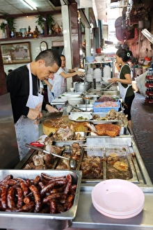 China Town Prints: Restaurant, China Town, Bangkok, Thailand, Southeast Asia, Asia