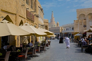 Qatar Prints: Restaurant and Islamic Culture Centre, Waqif Souq, Doha, Qatar, Middle East