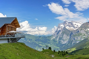 Friends Prints: Restaurant at Kleine Scheidigg, Jungfrau Region, Bernese Oberland, Switzerland