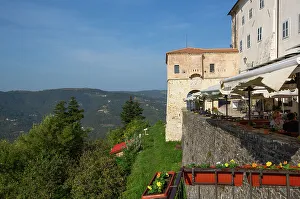 Eateries Prints: Restaurant, Motovun, Central Istria, Croatia, Europe