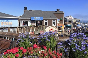 San Francisco Prints: Restaurant on Pier 39, Fishermans Wharf