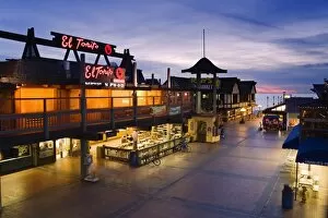 Restaurant on pier, Redondo Beach, California, United States of America, North America