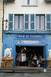 Images Dated 16th June 2008: Restaurant at the port in Cancale, Brittany, France, Europe