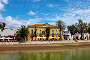 Outdoor Dining Prints: Restaurant, Tavira, Algarve, Portugal, Iberian Peninsula, South Western Europe