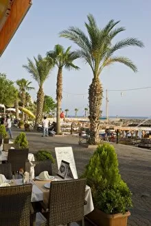 Restaurants and cafes in the resort town of Side, near Antalya, Eastern Mediterranean
