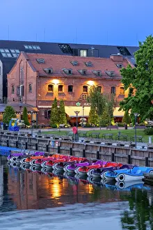 Nightlife Prints: Restaurants in The Old Port Area of Klaipeda, Klaipeda, Lithuania