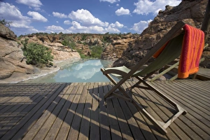 Deck Chair Prints: Restcamp pool in Mapungubwe National Park