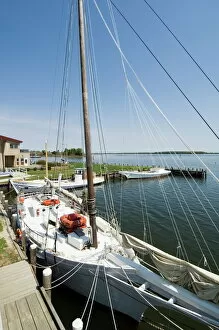 Quay Collection: Restored historic Skipjack sailing boat