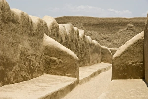 Restored Prints: Restored ruins of Chan Chan, the Chimu capital of 1300AD, UNESCO World Heritage Site