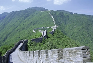 Restored Prints: Restored section of the Great Wall (Changcheng), northeast of Beijing, Mutianyu