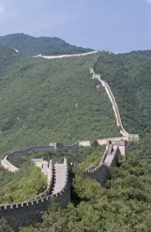 Barrier Prints: Restored section of the Great Wall, UNESCO World Heritage Site, Mutianyua