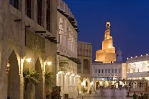 Images Dated 16th December 2007: The restored Souq Waqif looking towards the illuminated