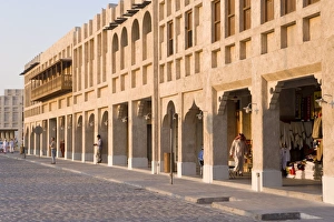Images Dated 15th December 2007: The restored Souq Waqif with mud rendered shops and